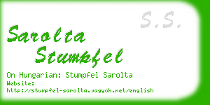 sarolta stumpfel business card